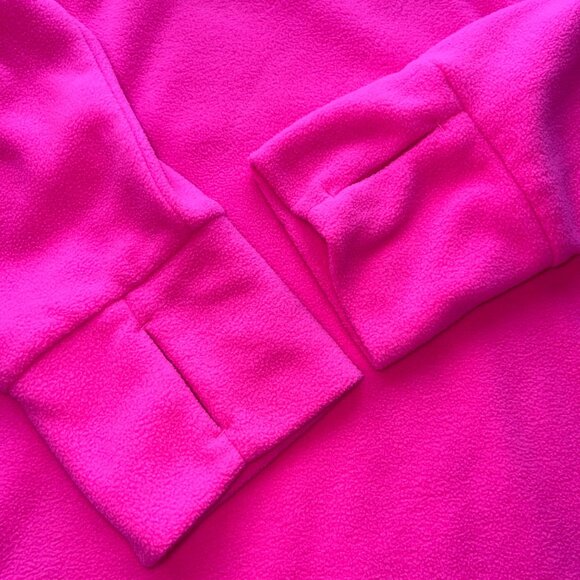 Telluride Clothing Co. Hot Pink Fleece Pullover w/ Split Cuffs & Funnel Neck XL - Picture 5 of 10